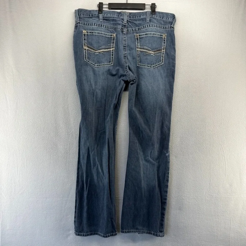 Ariat Jeans men's 40x34 Blue Denim M4 Low Rise Bootcut Boot Cowboy Western Work